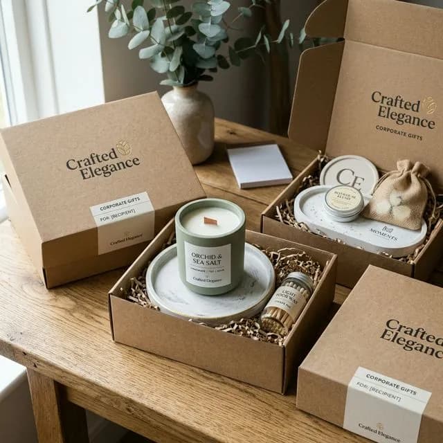 Корпоративные подарки с брендированием в Минске: свечи, фигурки, наборы для сотрудников