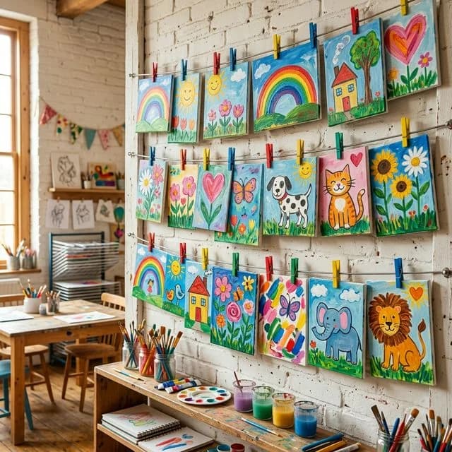 Детские рисунки на выставке — арт-студия для детей Беларусь
