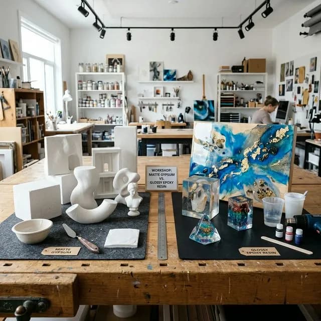 Гипс или эпоксидная смола: Полный гид по выбору материала для интерьерного декора