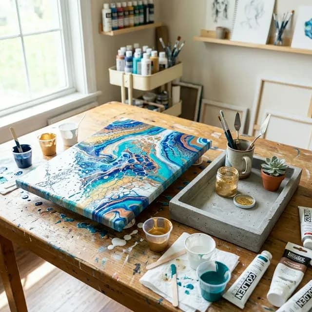 Гипс или Флюид Арт: Какой мастер-класс выбрать новичку?