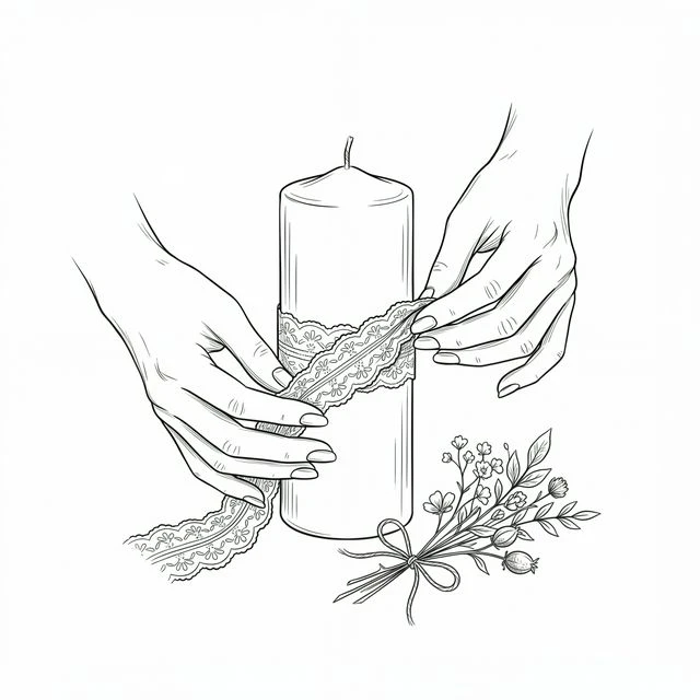 Декор свечи